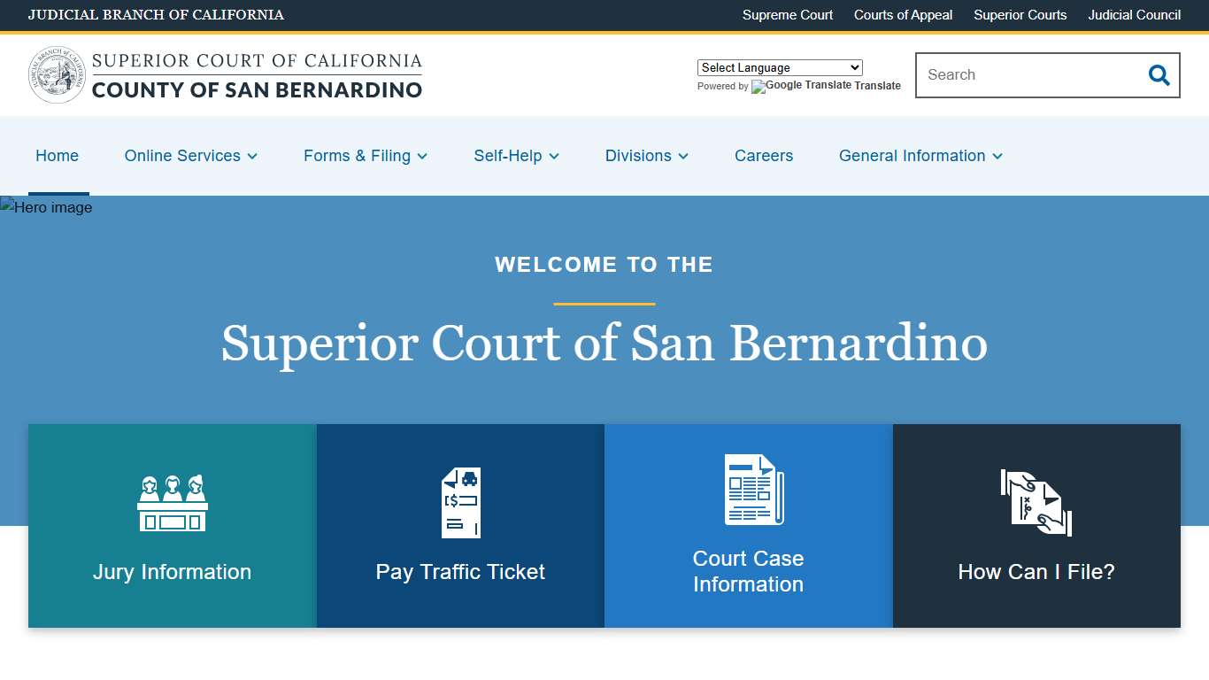 Home Superior Court of California County of San Bernardino